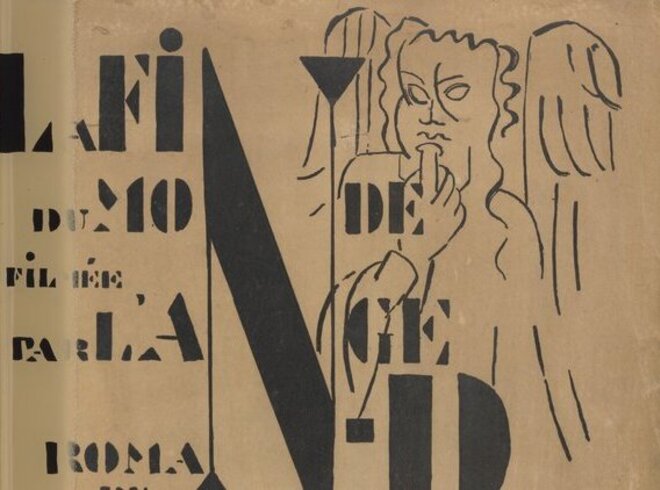 Fernand Léger, Bucheinband von „La fin du monde filmée par l'ange de N.-D., Paris: Sirène, 1919 