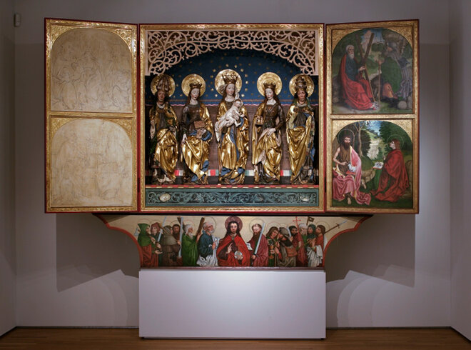 Ausstellungsraum Spätgotik: der sogenannte Zwickauer Altar