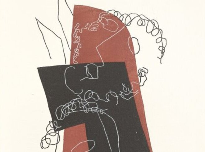 Henri Laurens, Farbholzstich aus: Lucien de Samosate, Dialogues, Paris: Tériade, 1951