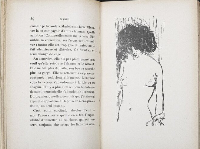 Pierre Bonnard, Lithografie aus: Peter Nansen, Marie, Paris: Revue Blanche, 1898
