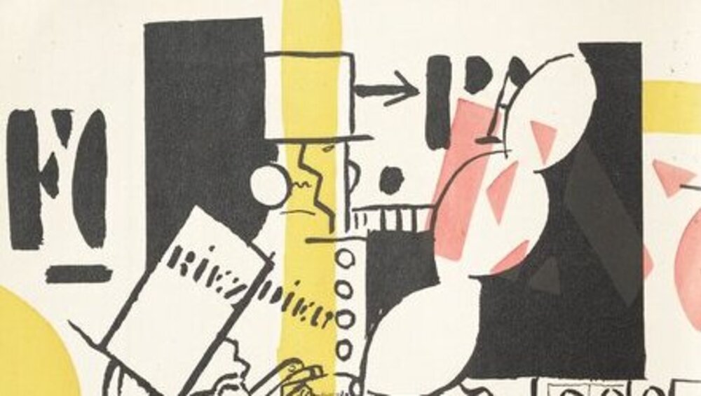 Fernand Léger, Farbschablonendruck aus: Blaise Cendrars, La Fin du monde filmée par l'ange de N.-D., Paris: Sirène, 1919 